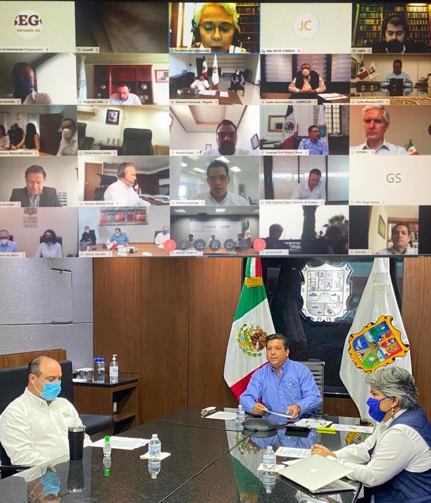 TAM-104-2020.-Gobernador de Tamaulipas pide a la Federación integrar en un marco jurídico los criterios sobre la reapertura económica en las entidades