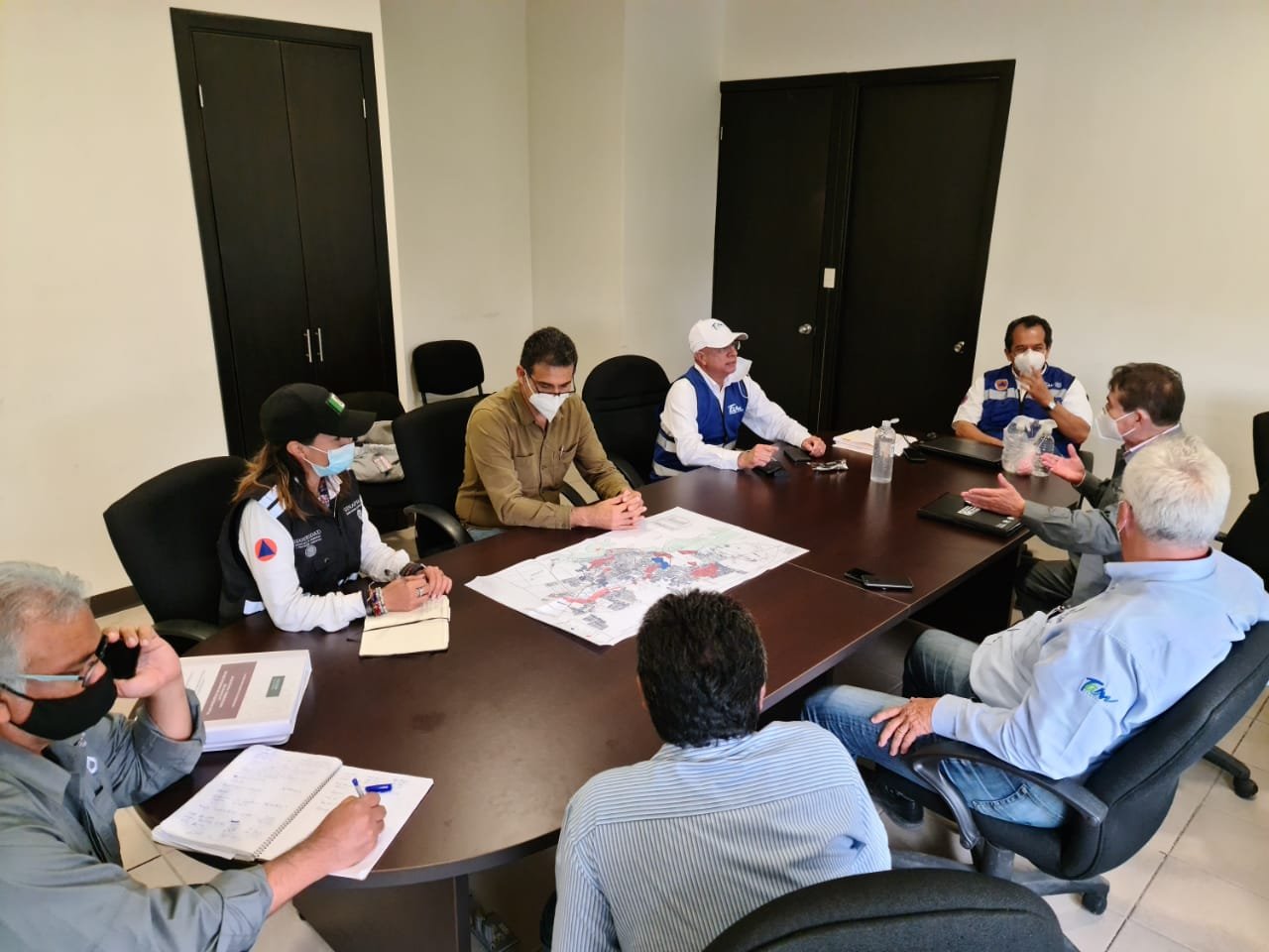 TAM-137-2020.-Gobierno de Tamaulipas se coordina con CILA y CONAGUA para mitigar el flujo de agua del Rio Bravo (7)