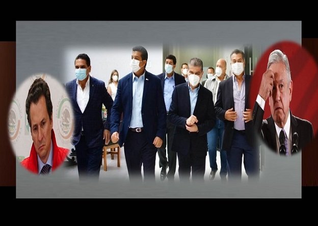 FOTO TECLAZOS DE AMLO Y GOBERNADORES