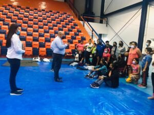 DIF-019-2021.-Gobierno del Estado y DIF Tamaulipas habilitan albergue temporal para familias de migrantes varados en Reynosa (4)