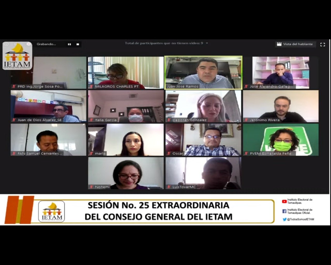 Sesión extraordinaria no. 25