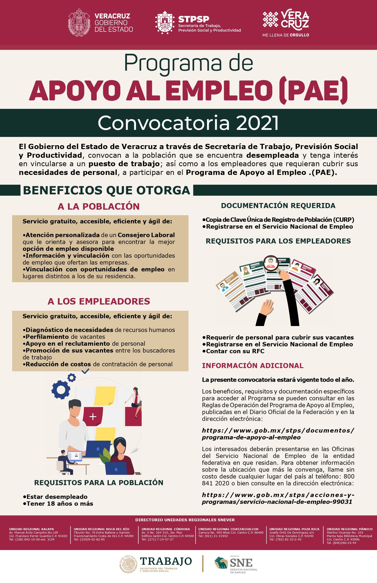 CONVOCATORIA PAE 2021 SNE