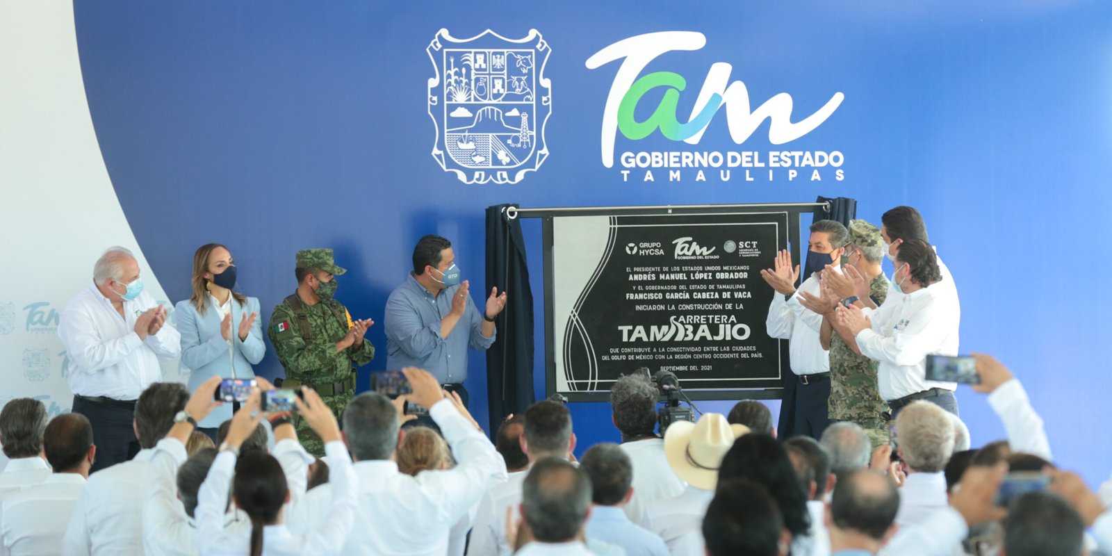TAM-129-2021.-Gobernador Francisco Cabeza de Vaca da banderazo de inicio de construcción de la carretera TAM- Bajío (1)
