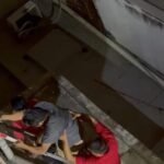 Hombre cae de un tercer piso en el centro de Tampico y logra sobrevivir