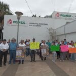 Activos y Jubilados denuncian carencias en Hospital Regional de Pemex en Ciudad Madero.