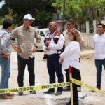 Supervisa Erasmo obras viales y fortalece apoyos educativos en Ciudad Madero