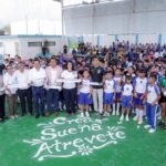 Rehabilitan cancha deportiva en primaria Ford No. 13 de Tampico